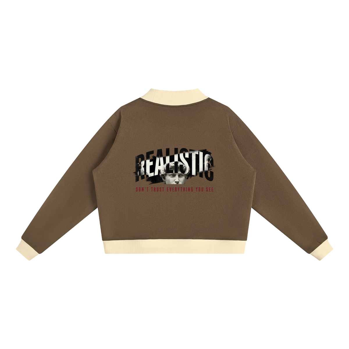 Women’s Mock Neck Crewneck Sweatshirt
