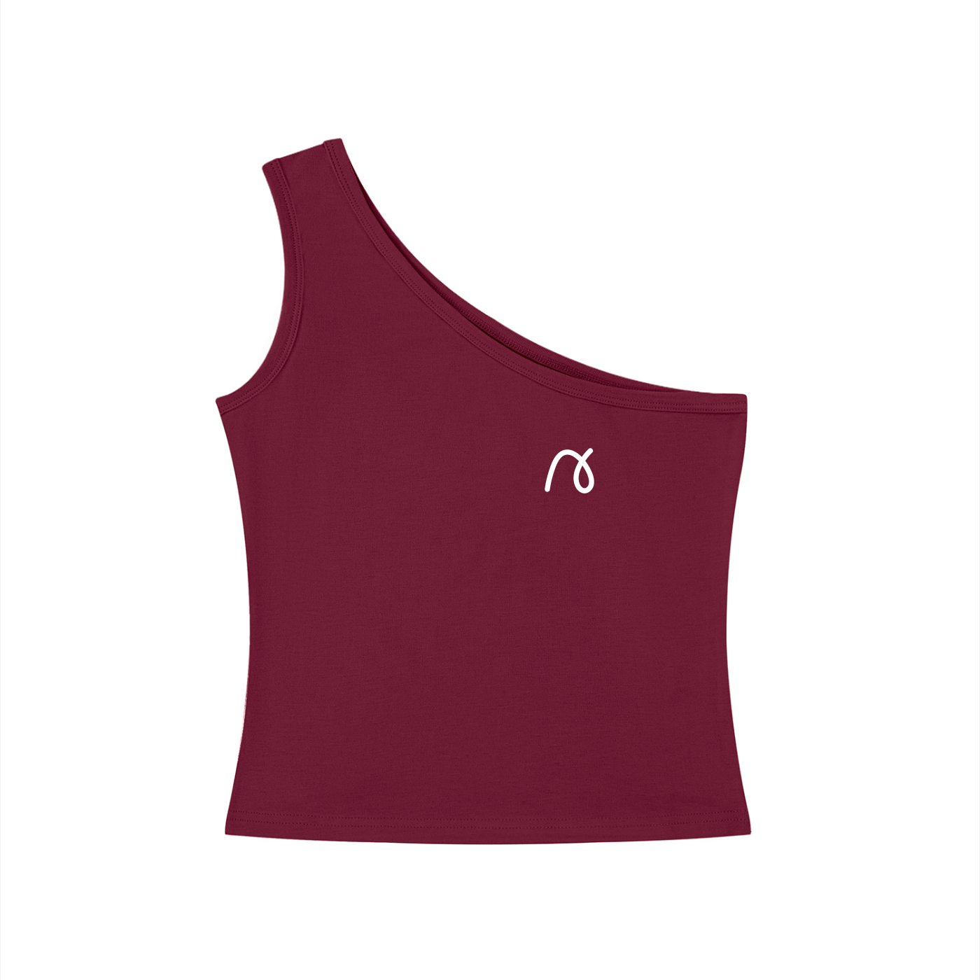 Women's One-Shoulder Crop Tank Top