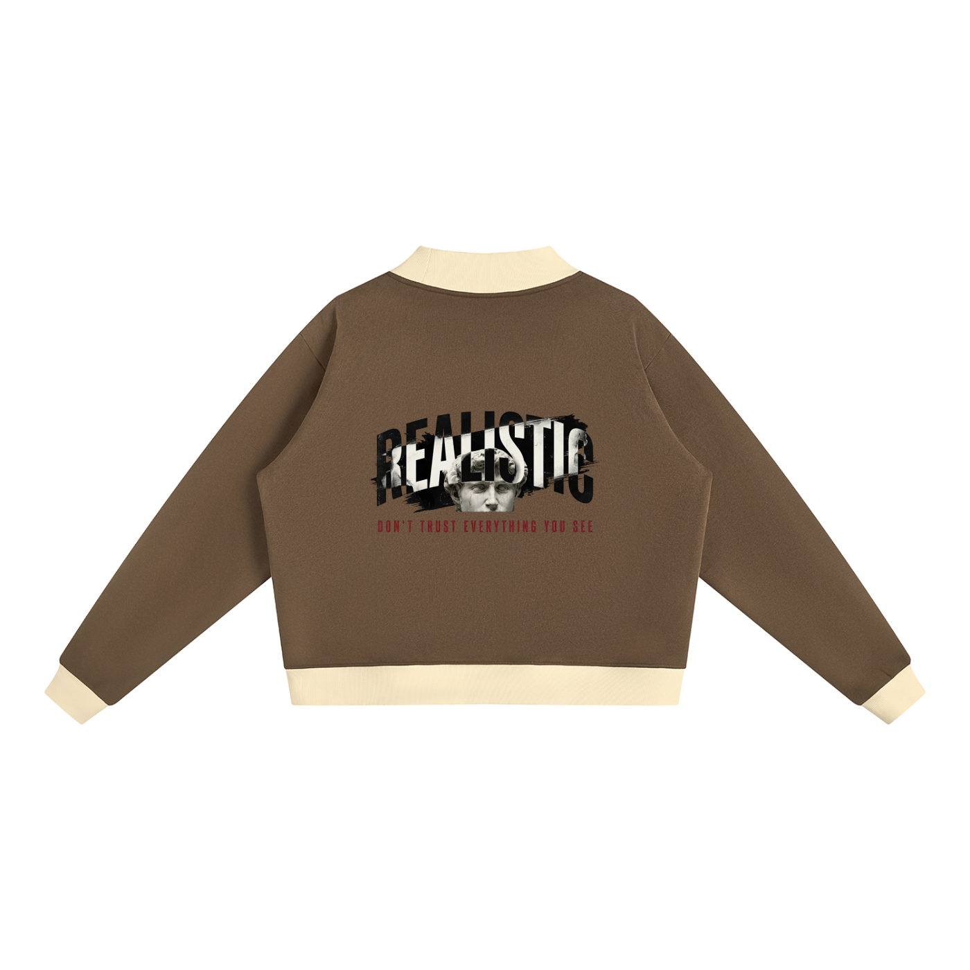 Women’s Mock Neck Crewneck Sweatshirt