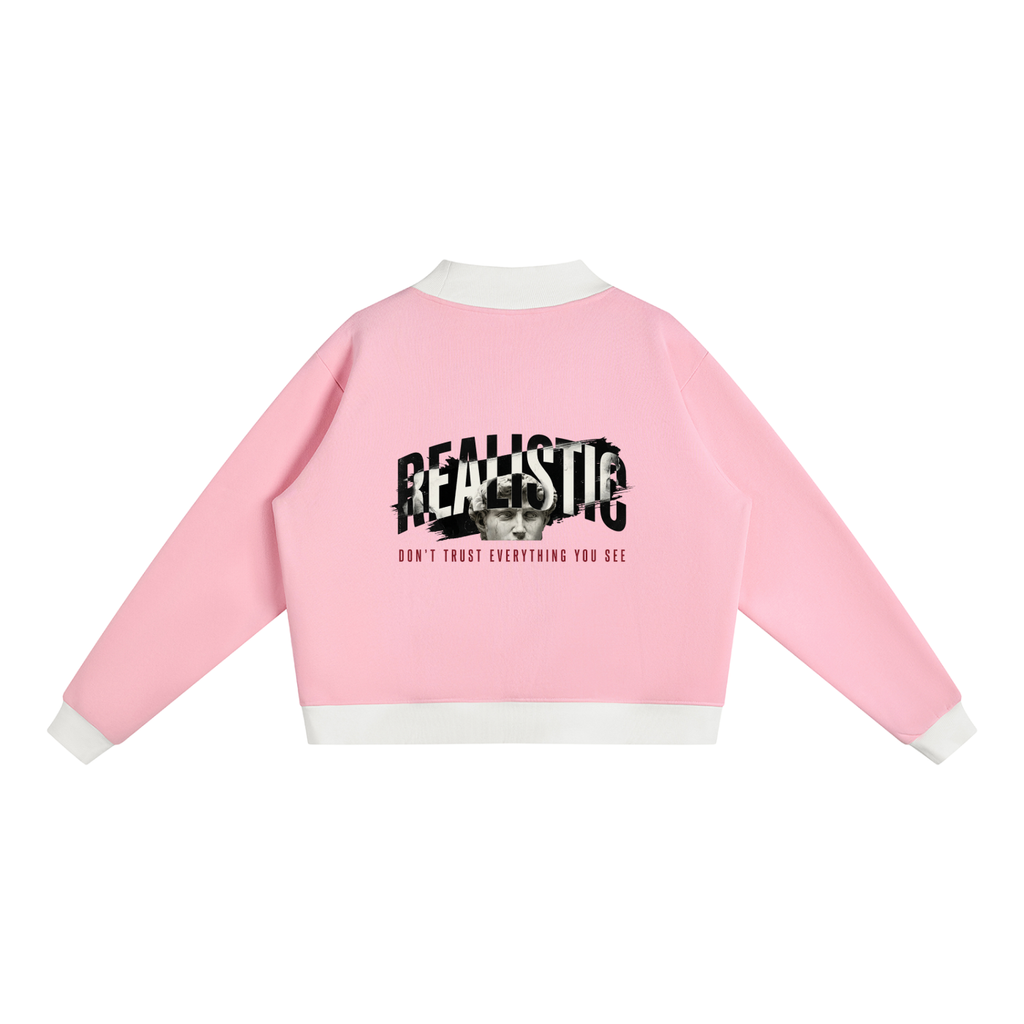 Women’s Mock Neck Crewneck Sweatshirt