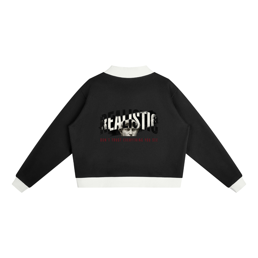 Women’s Mock Neck Crewneck Sweatshirt
