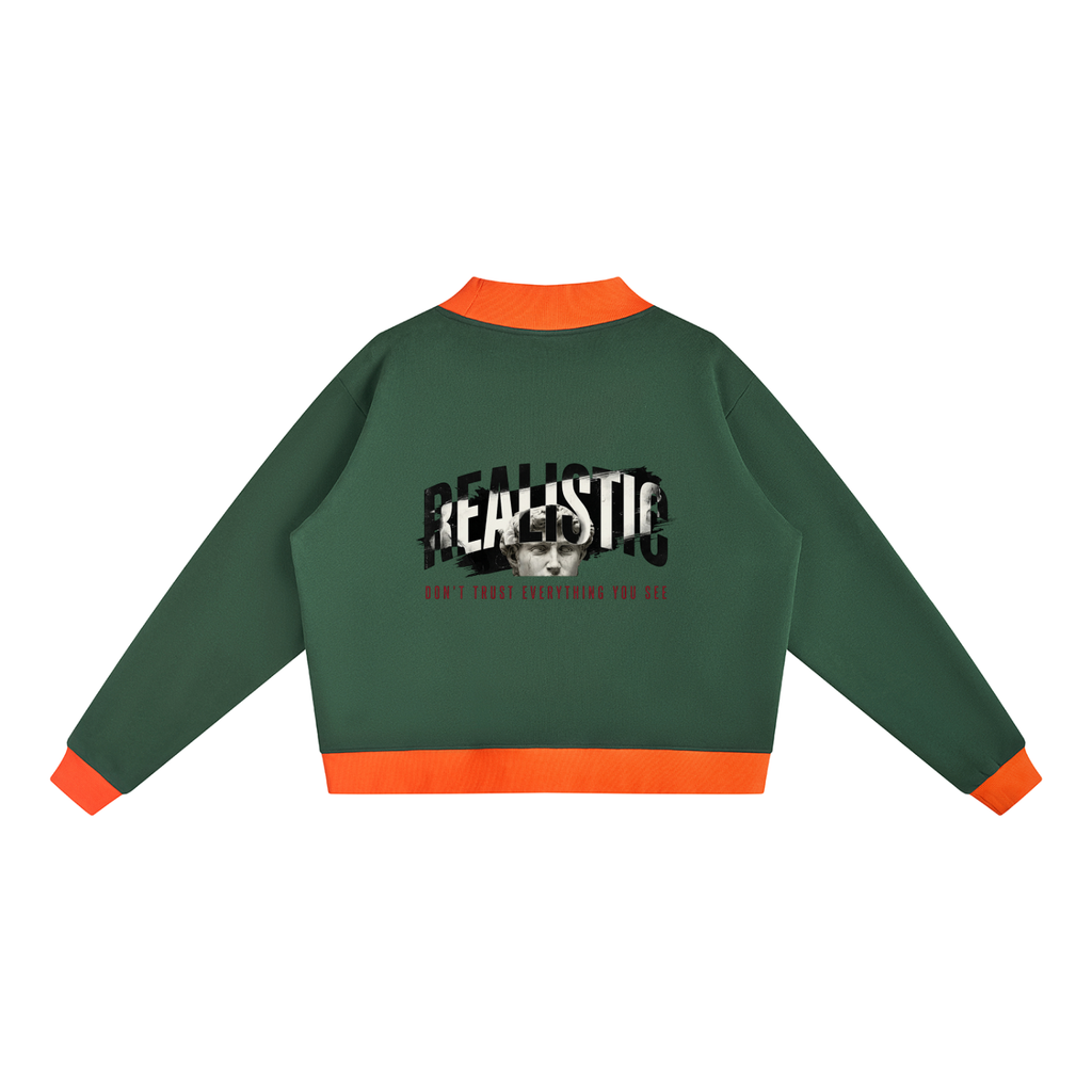 Women’s Mock Neck Crewneck Sweatshirt