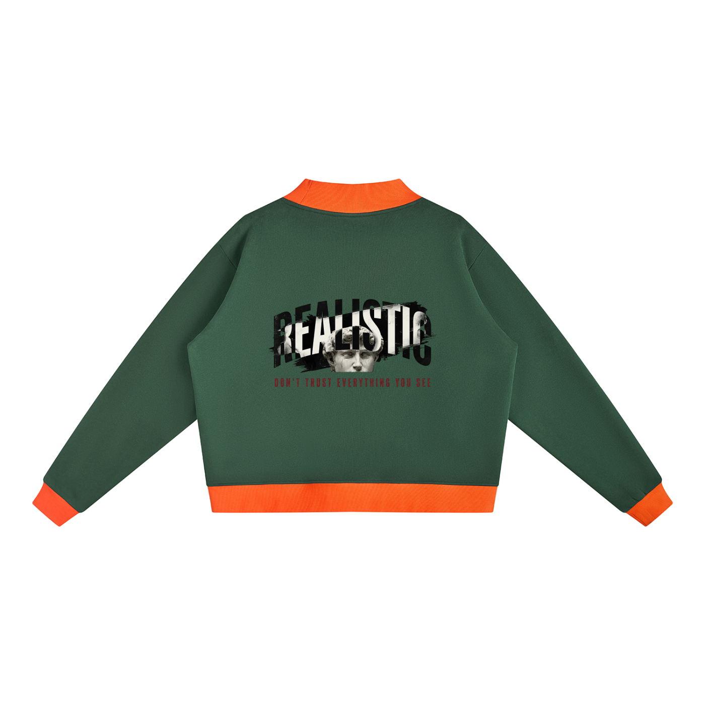 Women’s Mock Neck Crewneck Sweatshirt